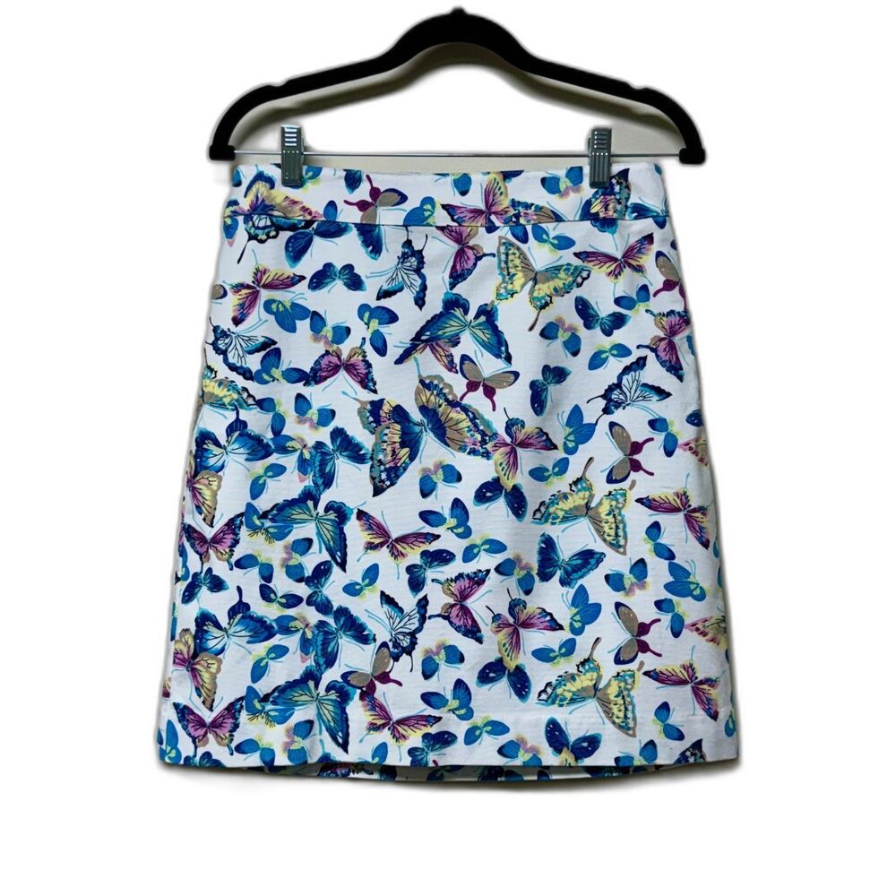 Talbots Canvas A-Line Exquisite Butterflies Mini … - image 3
